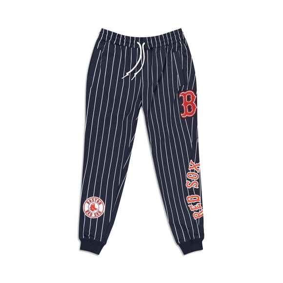 New Era Pants - New Era Boston Red Sox Logo Select Pinstripe Jogger - Size L
